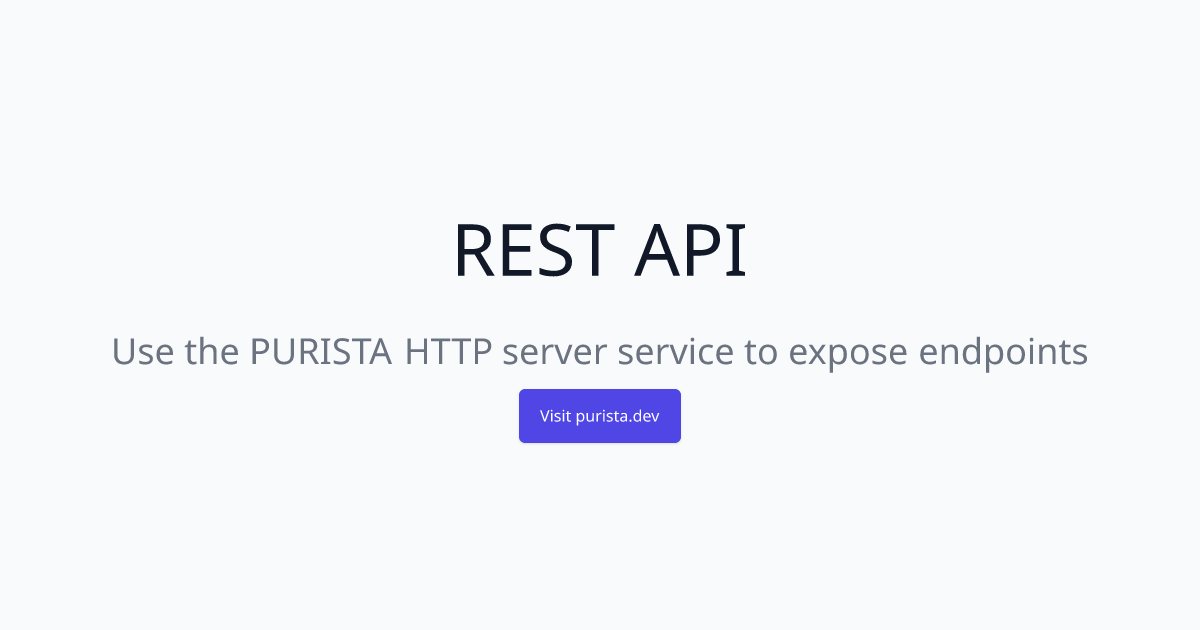 REST API | PURISTA